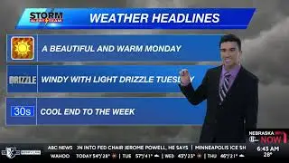 Warm Early Week With Cooler Air Soon- Monday Morning KLKN Forecast- January 12, 2026