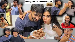 Making Ferrero Rocher🍫 at home😍||Less cooking more fun😂￼