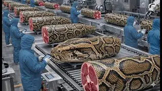 AI Technology Exposed: The Real Python Farming Process From Snake Skin to High-End Industrial goods
