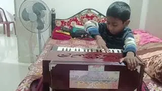 Tuhin started play Harmonium /Sa Re Ga Ma /kids singing/Rewaj 