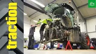 Claas Axion 920 komplett zerlegt: traction-Aktion