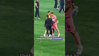 Suarez angrily spat at a staff member#shorts #shortvideo #football #fifa #celebrity #youtubeshorts