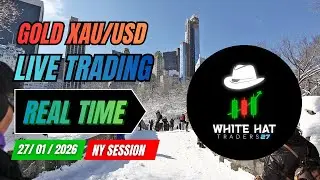 GOLD XAUUSD | SMC & Price Action | NY Session | Live Trading Session #29 | White Hat Traders 27