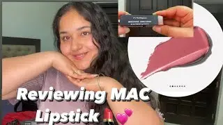 Reviewing MAC SATIN LIPSTICK💕💄 for the first time❤️Twig shade #maclipstick #lipstick #review #mac