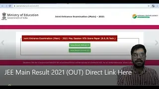 JEE Main Result 2021 OUT Direct Link Here #jee #JEEmains #jeemainsRESULT #JEERESULT #JEE