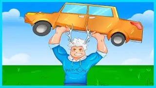 JADI MANUSIA PALING KUAT DIROBLOX TERNYATA SERU! BISA ANGKAT MOBIL