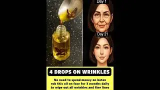 Drops Magic Oil ✨ | Wrinkles & Fine Lines#WrinkleFree#AntiAging#NaturalBotox#CloveOil