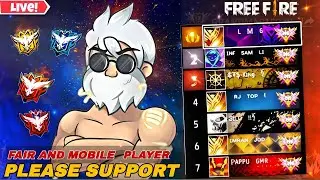 Garena Free Fire Live 🔴 I QUITE FREE FIRE SUPPORT MOBILE💞😒 PLAYER  #shortsfeed #freefire #livestream