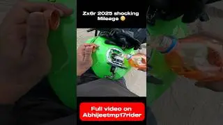 Kawasaki zx6r 2025 high speed mileage test ll shocking result 😨 ll l Liter fuel test #kawasakizx6r