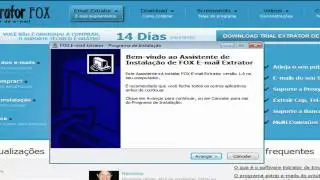 Extrator de Email FOX - Instala&ccedil;&atilde;o do Programa