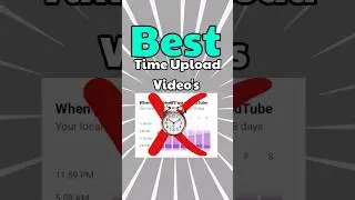 ⌚ Лучшее время для загрузки коротких видео на YouTube | Время загрузки видео: самое время для вас...