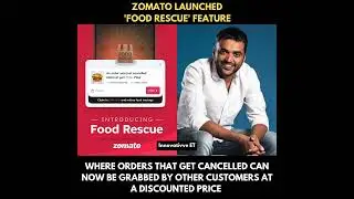 Zomato Launched FOOD RESCUE Feature