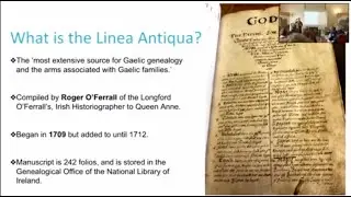 Clans of Ireland Cultural Summit 2022 - Lecture 1 - Linea Antiqua