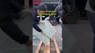 Safety display of laminated glass of tianxinglass manufacture #glass #manufacturing #laminated #fyp
