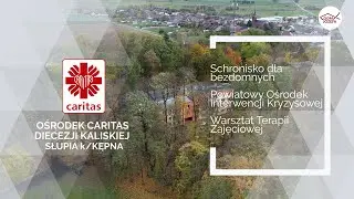Jak pomagają w Caritas w Słupi k/Kępna? Do środka zapraszają Pani Karolina i ks. Łukasz.