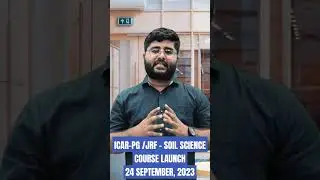 ICAR-PG / JRF-SOIL SCIENCE || COURSE LAUNCH #soil #soiljrf #soilsrf #soilnet #asrbnet