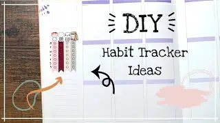 Custom sidebar habit trackers for your planner