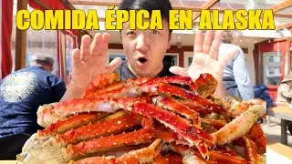 Comiendo King Crab en el restaurante más famoso de Juneau + Salmón ilimitado en Alaska! 🦀🔥