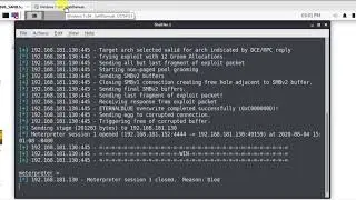 SMB (Server Message Block) exploit on Windows 7 x64 using Eternablue