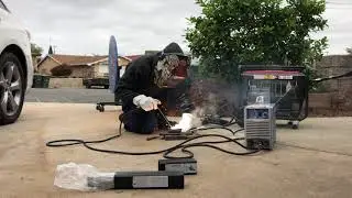 How to run a welder off a Harbor Freight Generator (Low Budget Weld Set Up)