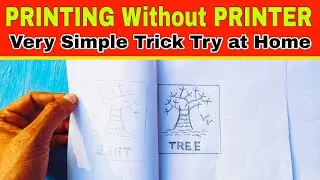 PRINTING Without PRINTER Very Simple Trick Try at Home #printing #printer #tech 