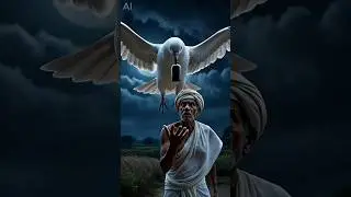 the pigeon give the farmer a magic potion Dark Ending #ai #farmer #pigeon #hen #egg
