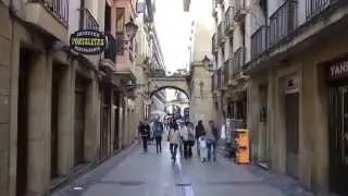 San Sebastian's Old Town in Basque Country Spain