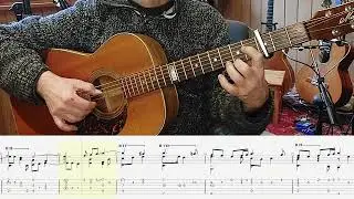 Fantasia #7 (John Dowland) on Steelstring (tab)