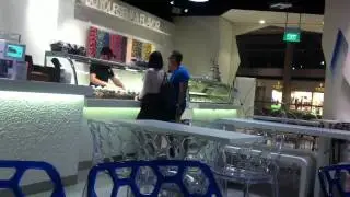 Cold Rock Ice Cream tossing MBS - Edison & Ronald