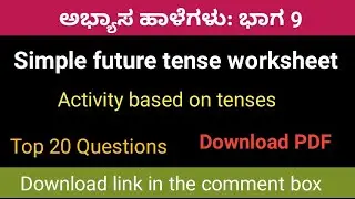 Simple future tense worksheet | Simple future tense examples | Simple future tense exercise
