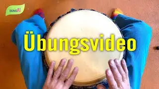 Rhythmus: bonsAI 🪐 Übungsvideo für Djembe, Cajon und Conga