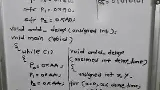 Embedded C program of Toggle of bits