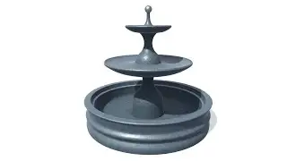 3D model. Fountain 1.