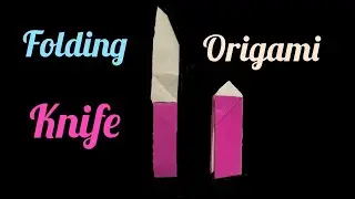 Origami folding knife | How make paper knife