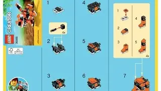 LEGO 30285 Tiger Instructions LEGO CREATOR 2015 Polybag