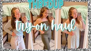 THREDUP Online Thrift Try-On Haul | Spring 2021