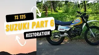 Suzuki TS 125 Restoration Part 6, assembly swing arm and front suspension