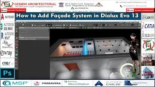 How to Add Fa&ccedil;ade System in Dialux Evo 13 (Gemini Architectural)