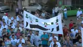 مظاهرة صباحية رائعة أول أيام عيد الفطر  ادلب أرمناز 19 8 2012ج1