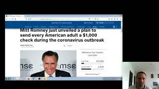Explaining Mitt Romney's Corona virus plan to give every American $1,000 won't work economically