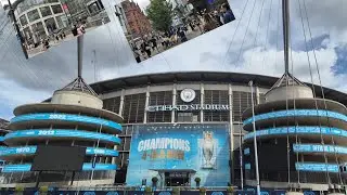 Manchester City Stadium-Walking Street to Street-Manchester United Kingdom/Historical Video