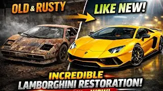 Old to Gold! Lamborghini Restoration Transformation #car #lamborghini @Dreamluxary @koz2131987 