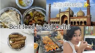 FIRST TIME TRYING OLD DELHI FOOD || BESIDE JAMA MASJID|| ASLAM'S CHICKEN FOOD || DELICIOUS FOOD || 🤤