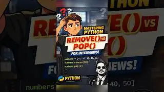Mastering Python: remove() vs pop() | Interview Question Explained