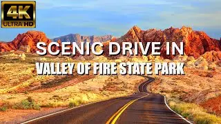 🚗 Scenic Drive Through Valley of Fire State Park | Nevada&rsquo;s Red Rock Wonderland 🔥🌄