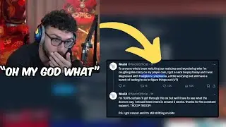 Tarik Reacts To Wedid's TWEET After Knowing He Got Cancer