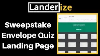 How to Make a Sweepstake Envelope Quiz Landing Page Landerize