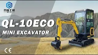 QL-10EC0 小型挖掘机 Compact excavator power! Small machine, big results 💪