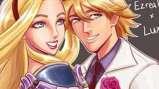 Lux e Ezreal Casal do LOL