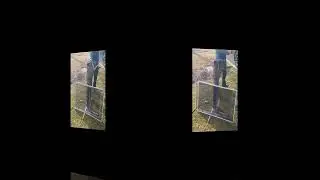 Screen cleaning on a window cleaning job.
